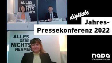 Digitale Jahres-Pressekonferenz 2022 der NADA