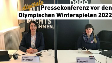 Digitale Pressekonferenz zu den Olympischen Winterspielen 2022