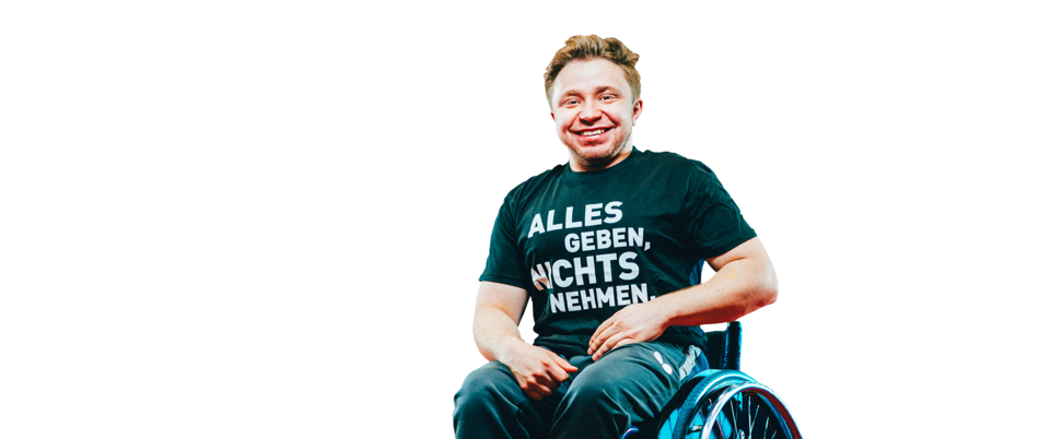 Valentin Baus für die Initiative ALLES GEBEN, NICHTS NEHMEN.