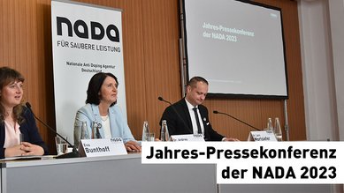 Jahres-Pressekonferenz 2023 der NADA